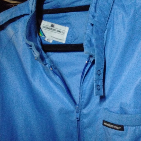 Members Only Blue Lightweight Jacket - Picture 2 of 5